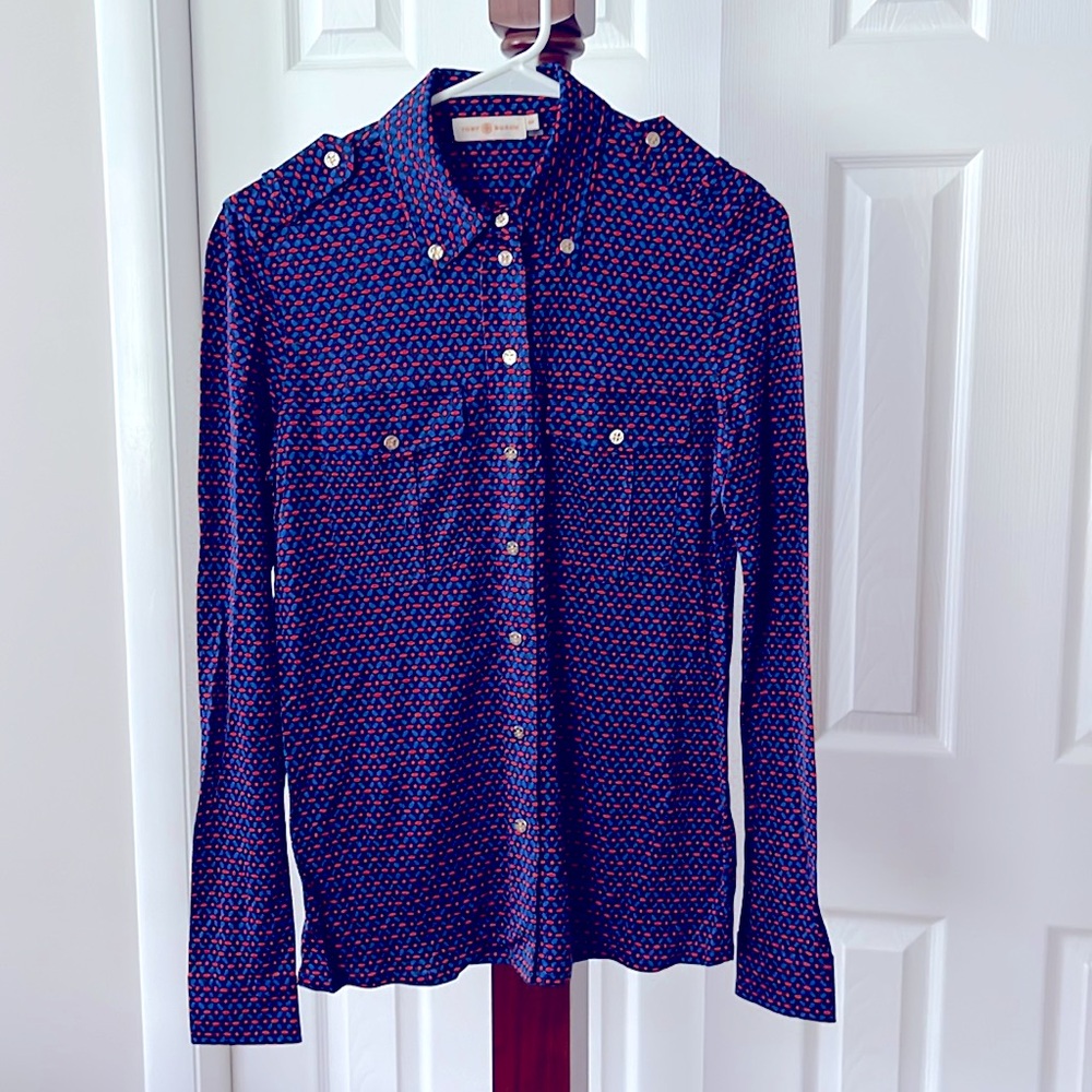 Tory Burch l/s viscose/silk shirt